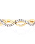 14K Diamond Infinity BandMore Colors Available