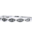 10K WG Diamond Stackable Band