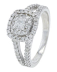 10K WG 1 CT Diamond Bridal Set