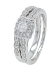 10K WG .50 CT Diamond Bridal Set