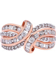 10K RG 1 CTW Diamond Ring