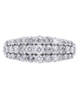 10K WG 1 CT Diamond Three Row Band