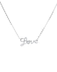 10K 'Love' Diamond NecklaceMore Colors Available