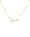 10K 'Love' Diamond NecklaceMore Colors Available