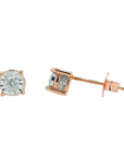 10K RG 0.50 CT Diamond Miracle Set Studs