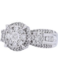10K WG 1 CTW Diamond Miracle Set Center Ring