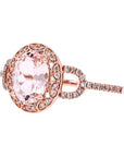 10K RG 1 CT Morganite Ring