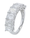 Lab Diamond Emerald Cut Band in 14K Gold (5 ct. tw)