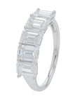 10K 3.50 CT Lab Grown Diamond Five Stone Emerald Cut BandLab Grown DiamondMore Colors Available