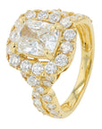 Lab Diamond Center Bridal Set in 14K Yellow Gold (4 ct. tw)