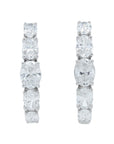 Lab Diamond Hoops in 14K White Gold (1.50 ct. tw)