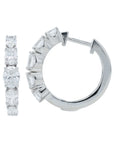 Lab Diamond Hoops in 14K White Gold (1.50 ct. tw)