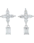 14K 1.50 CT Lab Grown Diamond Dangle Earrings