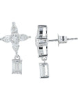 14K 1.50 CT Lab Grown Diamond Dangle Earrings