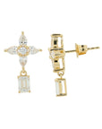 14K 1.50 CT Lab Grown Diamond Dangle Earrings