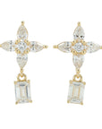 14K 1.50 CT Lab Grown Diamond Dangle Earrings