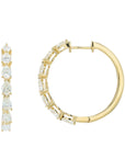 Lab Diamond Hoops in 14K Gold (2 ct. tw)