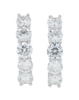 Lab Diamond Hoops in 14K White Gold (2 ct. tw)