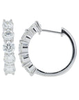 Lab Diamond Hoops in 14K White Gold (2 ct. tw)