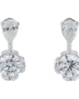 Lab Diamond Earrings in 10K White Gold (1.50 ct. tw)