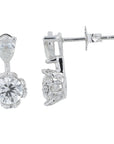 Lab Diamond Earrings in 10K White Gold (1.50 ct. tw)