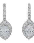 Lab Diamond Dangle Earrings in 10K White Gold (1.02 ct. tw)