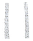 Lab Diamond Inside-Out C-Hoops in 14K Gold (1.50 ct. tw)