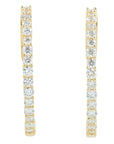 Lab Diamond Inside-Out Hoops in 14K Gold (1 ct. tw)
