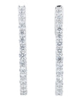 Lab Diamond Inside-Out Hoops in 14K Gold (1 ct. tw)