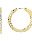 Lab Diamond Inside-Out Hoops in 14K Gold (1 ct. tw)