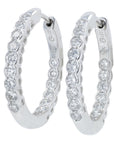 Lab Diamond Inside-Out Hoops in 14K Gold (1 ct. tw)