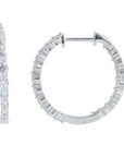 Lab Diamond Inside-Out Hoops in 14K Gold (2 ct. tw)