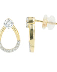 Lab Diamond Earrings in 14K Yellow Gold (0.50 ct. tw)