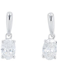Lab Diamond Earrings in 14K White Gold (1 ct. tw)