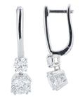 Lab Diamond Earrings in 14K White Gold (2 ct. tw)