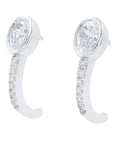 Lab Diamond Earrings in 14K White Gold (0.75 ct. tw)
