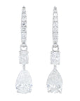Lab Diamond Earrings in 14K White Gold (2 ct. tw)