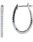 10K .50 CT Lab Grown Diamond Inside-Out HoopsMore Colors AvailableLab Grown Diamond