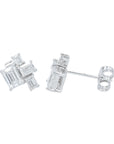 Lab Diamond Cluster Studs in 14K Gold (1.25 ct. tw)