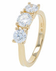 Lab Diamond Three Stone Engagement Ring in 14K Gold (1.50 ct. tw)