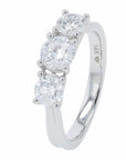 Lab Diamond Three Stone Engagement Ring in 14K Gold (1.50 ct. tw)