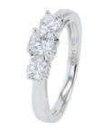 14K 0.75 CT Lab Grown Diamond Three Stone RingMore Colors AvailableLab Grown Diamond
