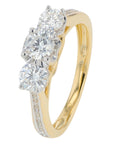 Lab Diamond Toi Et Moi Style Ring in 14K White Gold (0.50 ct. tw)