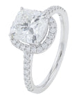 Lab Diamond Halo Engagement Ring in 14K Gold (2.40 ct. tw)