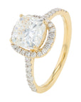 Lab Diamond Halo Engagement Ring in 14K Gold (2.40 ct. tw)