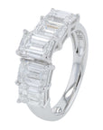 Lab Diamond Emerald Cut Center Engagement Ring in 14K Gold (1 ct. tw)