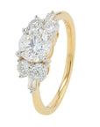 Lab Diamond Round Center Engagement Ring in 14K Gold (1 ct. tw)