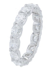 14K WG 3 CTW Lab Grown Diamond Eternity Oval BandLab Grown DiamondMultiple Sizes