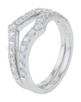 Lab Diamond Ring Guard Set in 14K White Gold (1 ct. tw)