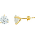 14K 2 CT Lab Grown Three Prong Diamond StudsLab Grown DiamondMore Colors Available